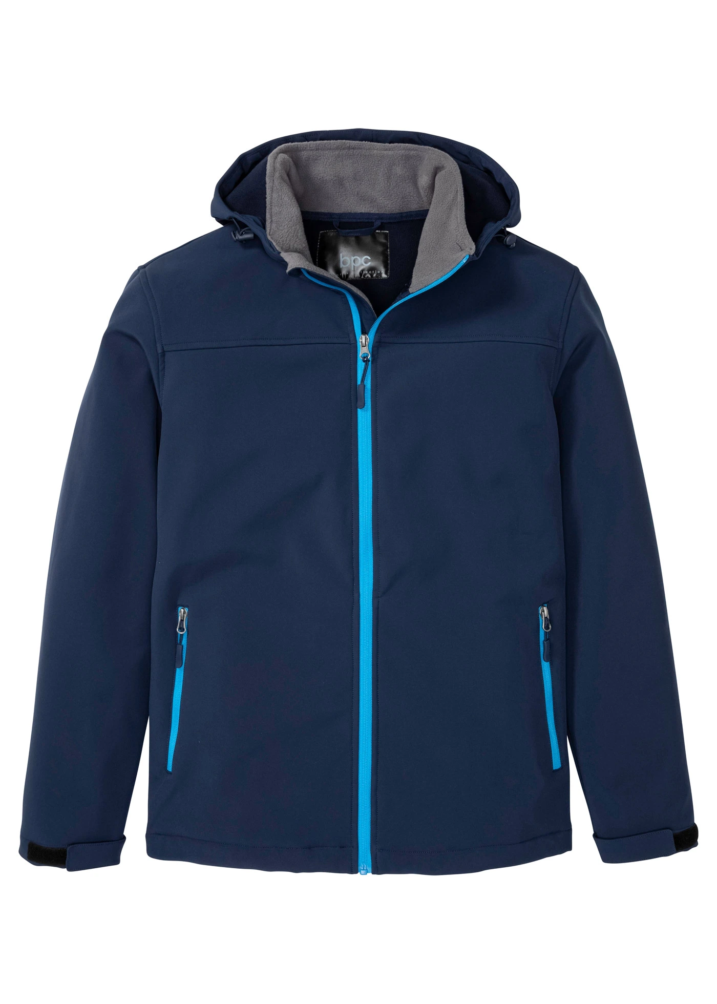 Softshell jas met capuchon • donkerblauw • bonprix online shop