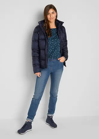 Triko s potiskem, dlouhý rukáv, barva: tmavě modrá