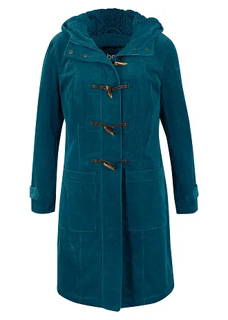 Kabát dufflecoat s podšívkou, z manšestru