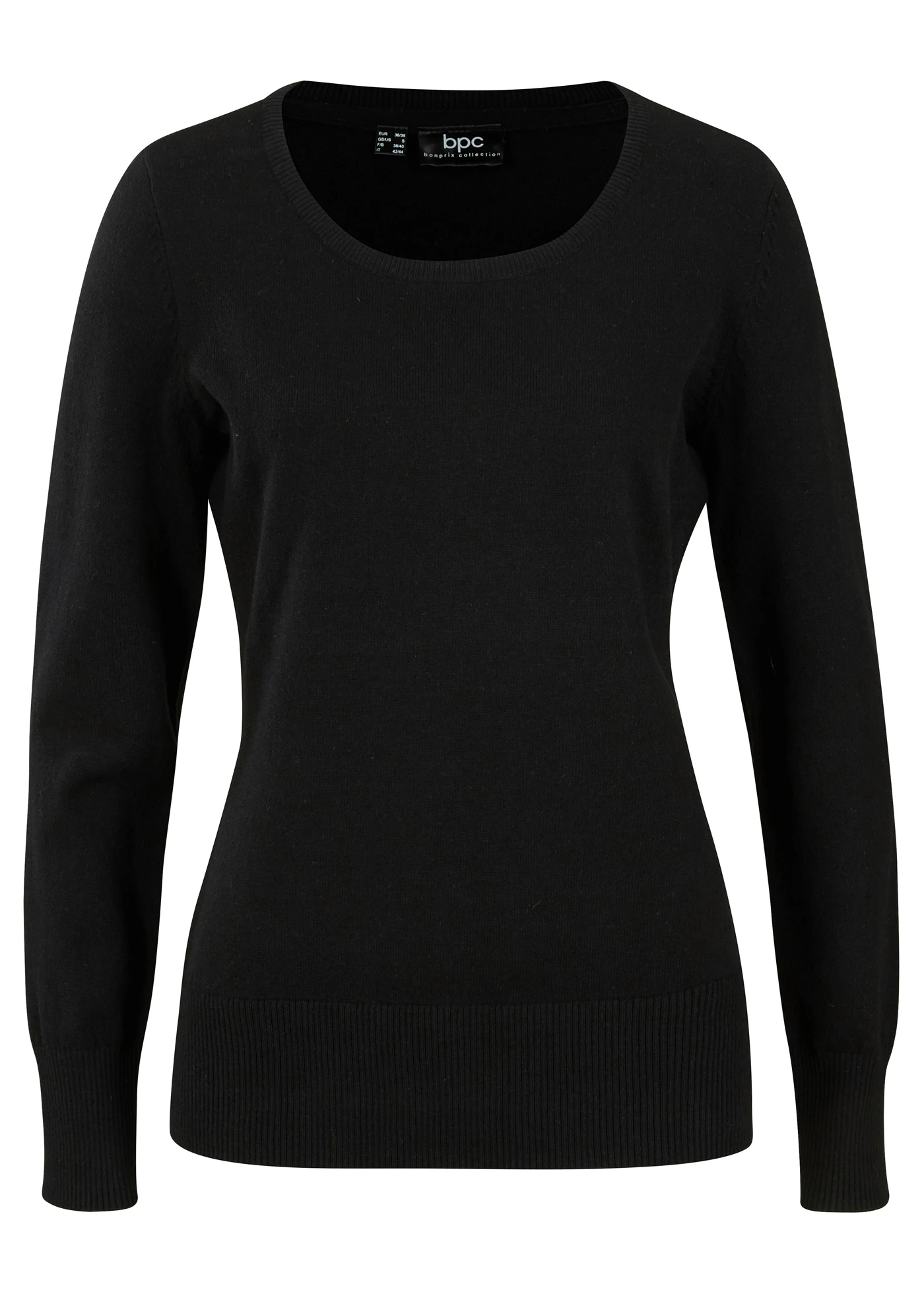 Pull en fine maille • noir • Boutique bonprix