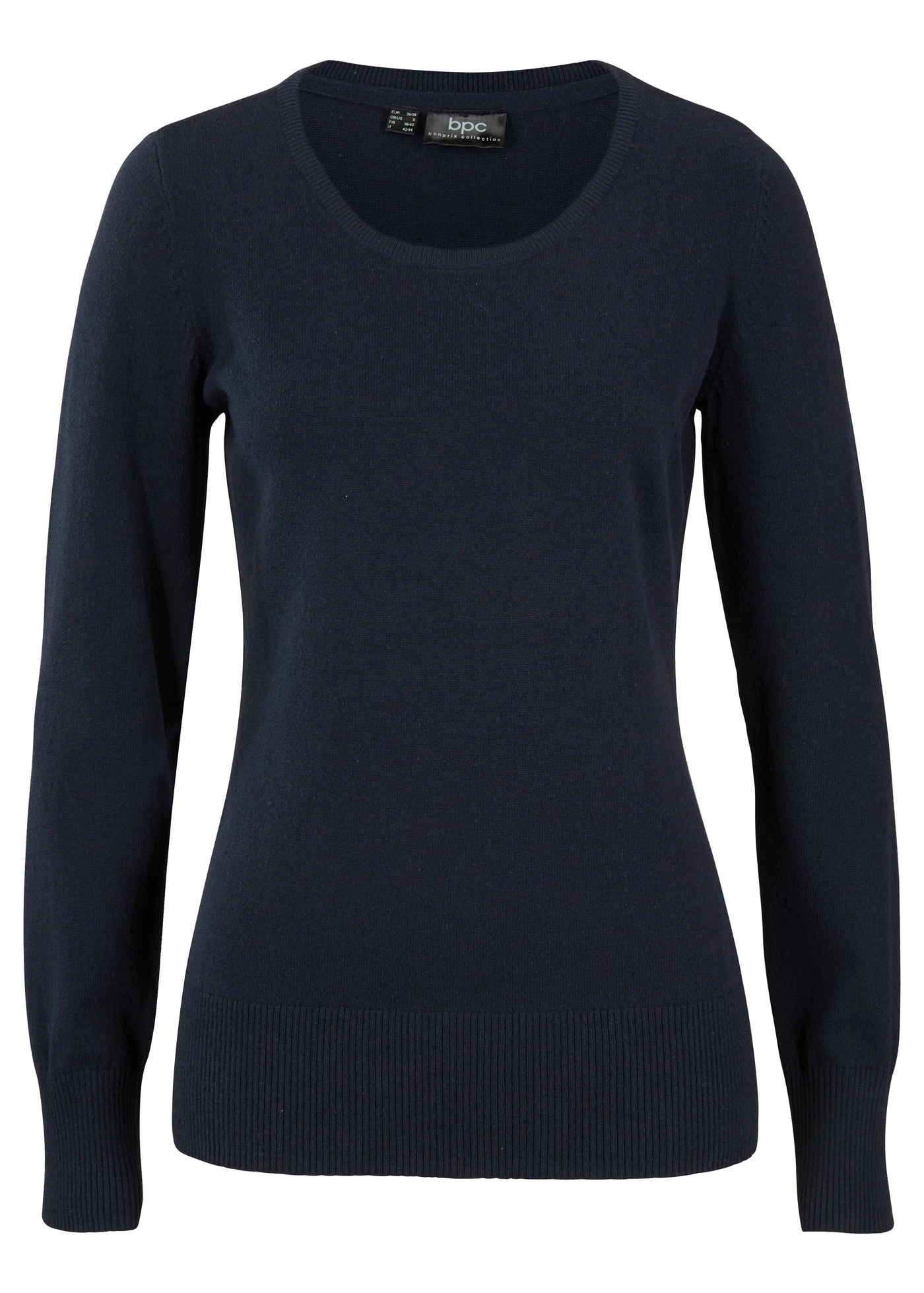 Svetr z jemné pleteniny • tmavě modrá • bonprix obchod