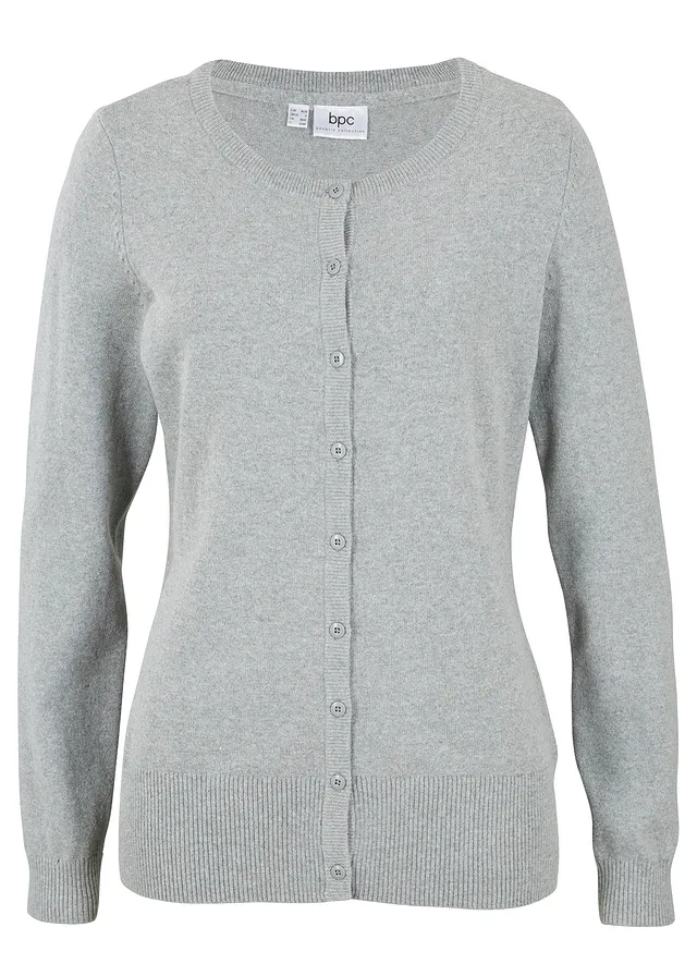 Pletený sveter, basic s recyklovanou bavlnou