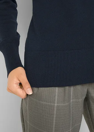 Svetr z jemné pleteniny • tmavě modrá • bonprix obchod
