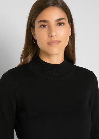 Fijngebreide trui • zwart • bonprix online shop