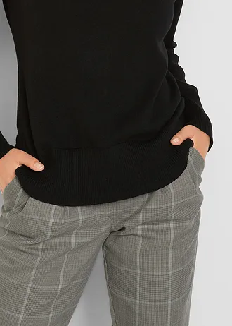 Fijngebreide trui • zwart • bonprix online shop