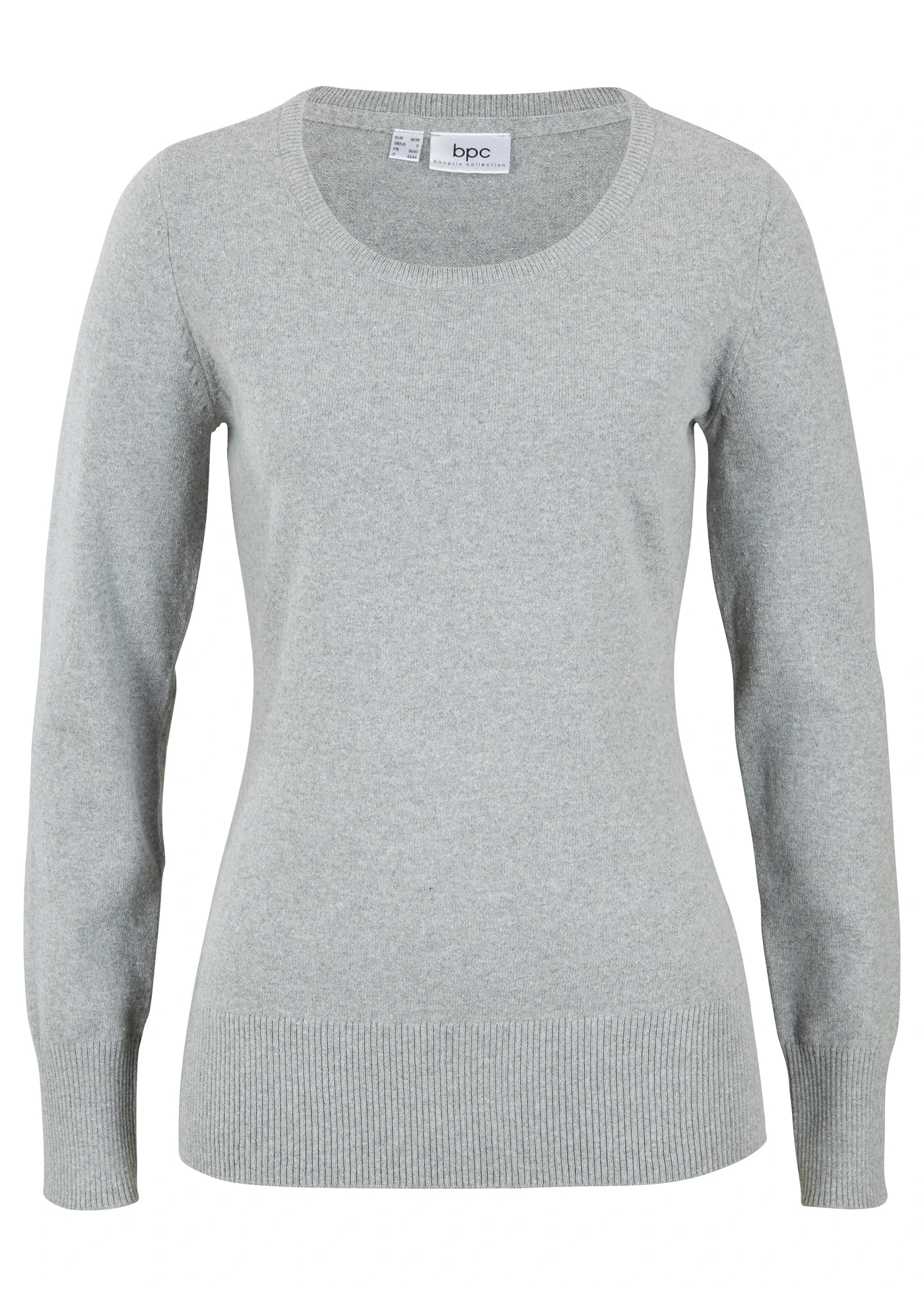 Pull en fine maille • gris • Boutique bonprix