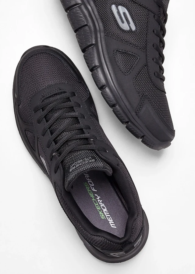Pohodlné tenisky značky Skechers s paměťovou pěnou, barva: černá