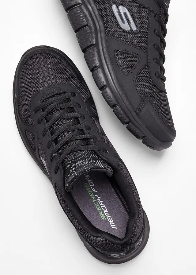 Sneakers van Skechers met memory foam, Kleur: zwart