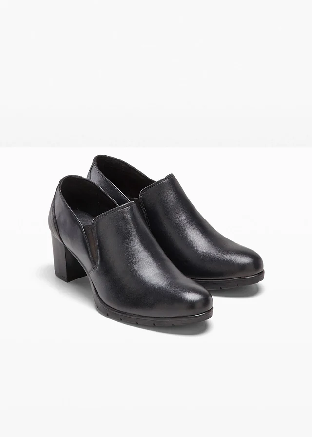 Escarpins emboîtants en cuir • noir • product-page.page-title-suffix