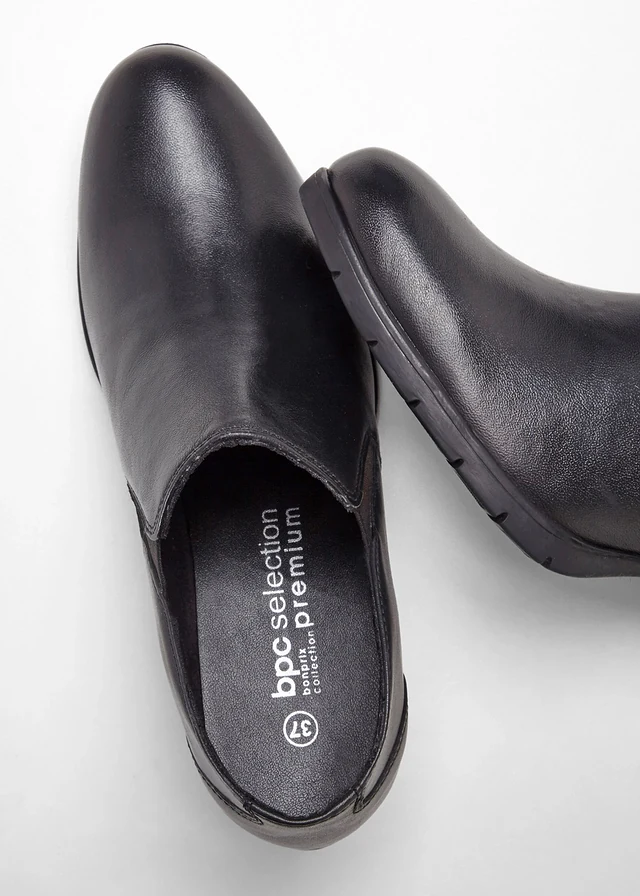 Escarpins emboîtants en cuir • noir • product-page.page-title-suffix