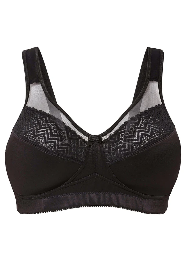 Steun bh zonder beugels, Kleur: zwart