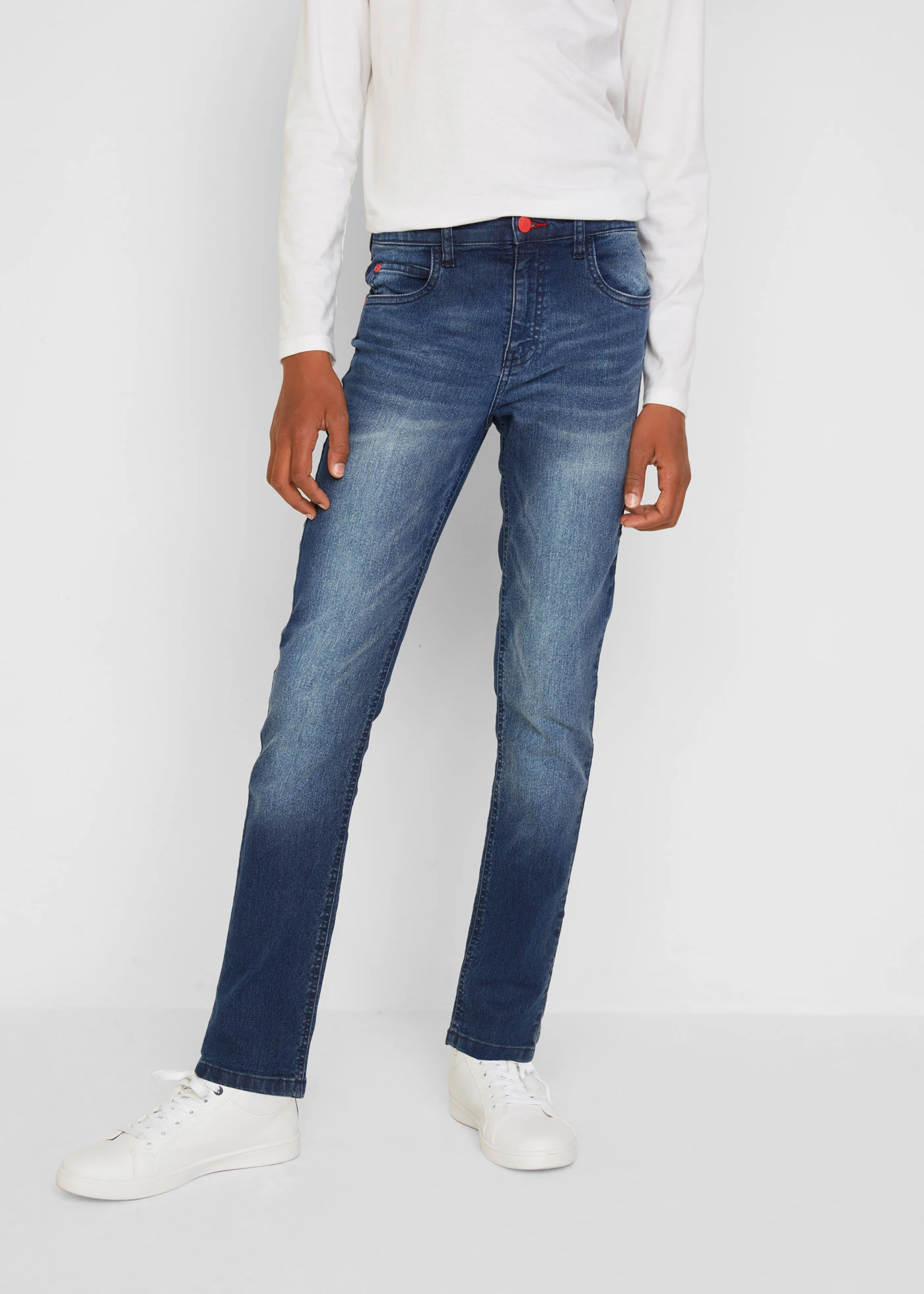 Jeans met coole wassing, slim fit • blue stone • bonprix online shop