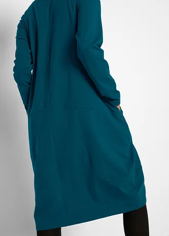 Jersey jurk in O-vorm • blauwpetrol • bonprix online shop