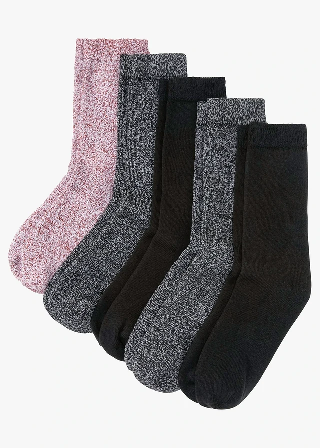 Lot de 5 paires de chaussettes chaudes en éponge