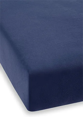 Drap-housse jersey en coloris tendance • bleu • Boutique bonprix