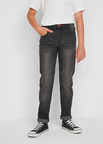Jeans met coole wassing, slim fit • grey denim • bonprix online shop
