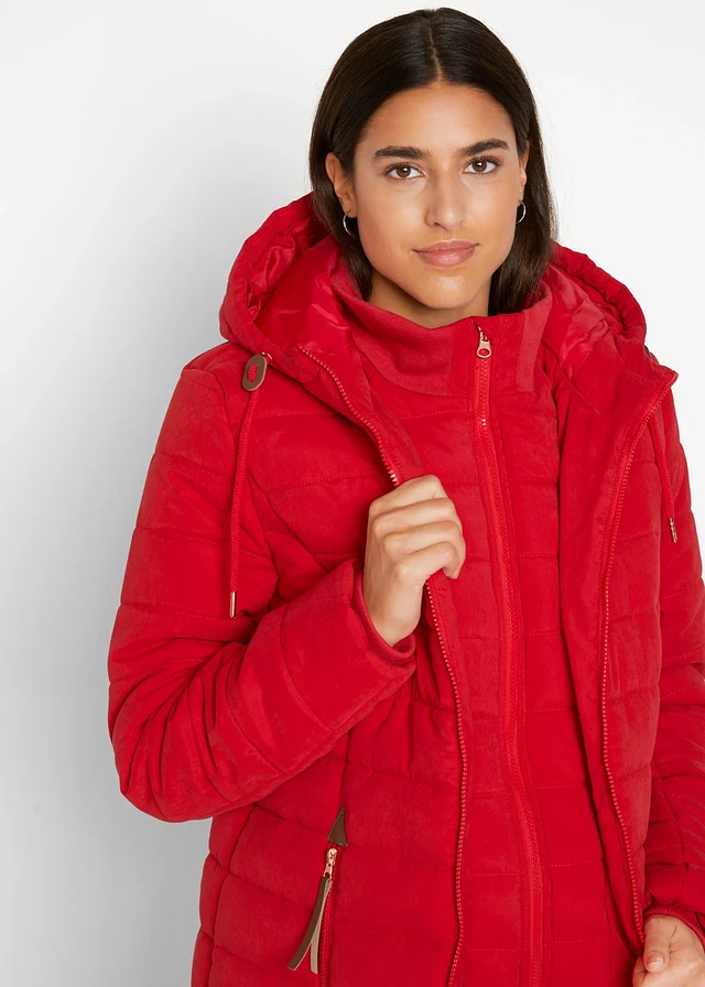 Doudoune longue, style 2 en 1 • rouge profond • product-page.page-title-suffix