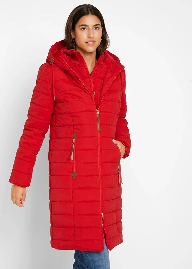 Doudoune longue, style 2 en 1 • rouge profond • product-page.page-title-suffix