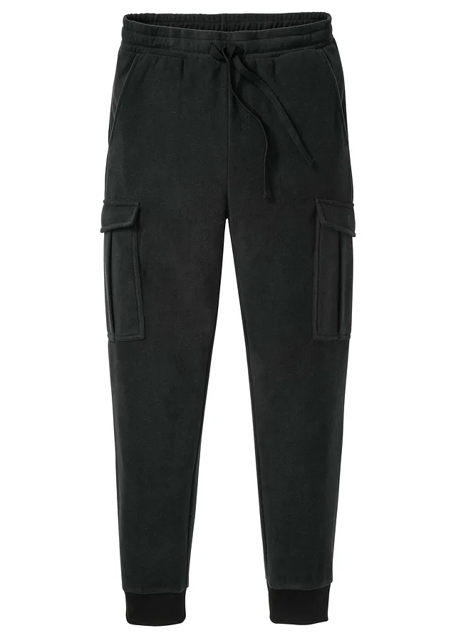 Pantaloni cargo din fleece, regular fit