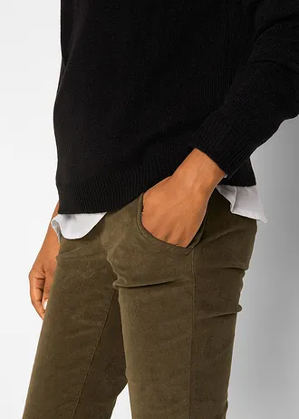 Pletený svetr s kulatým výstřihem • černá • bonprix obchod