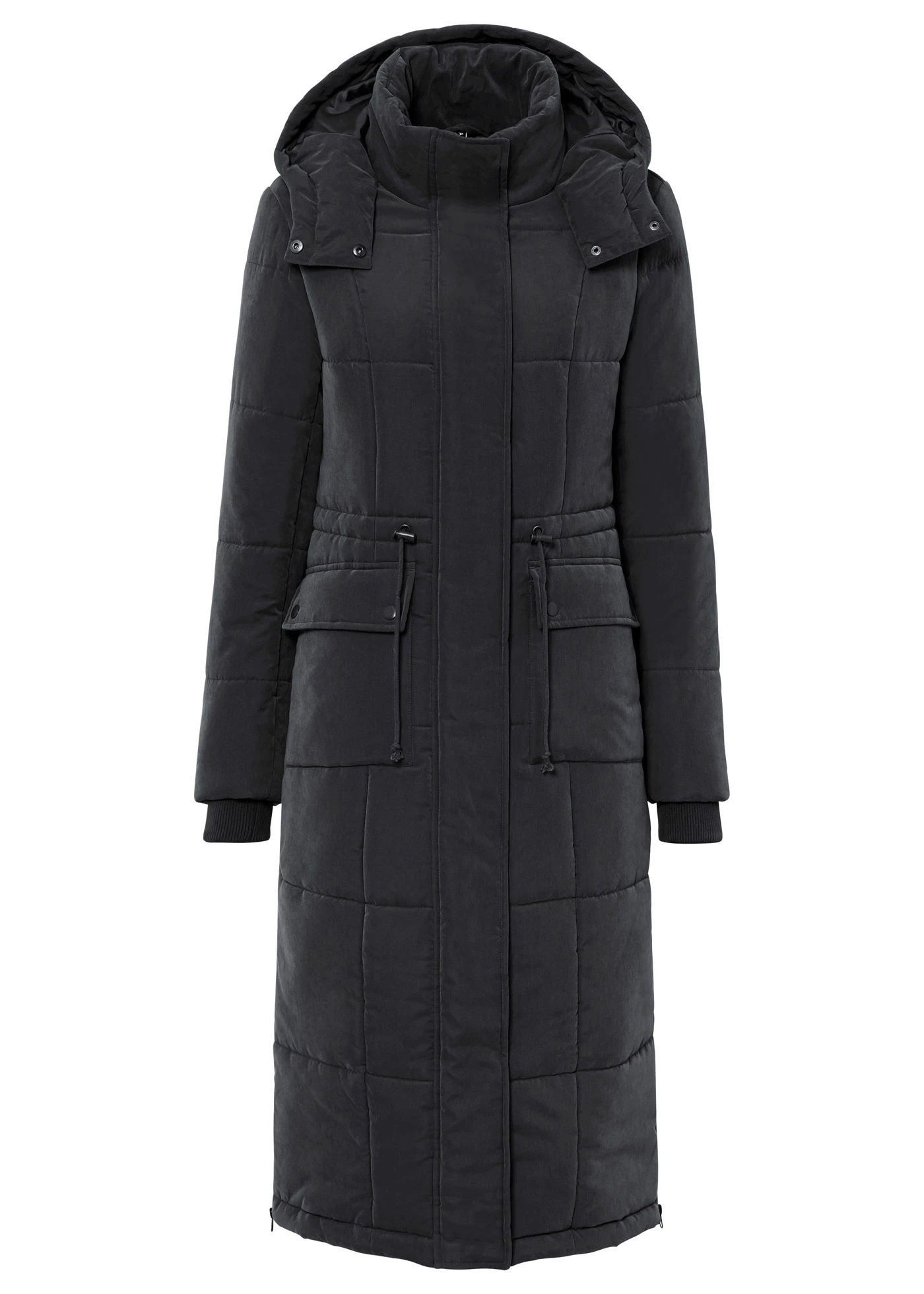 Zimní kabát se zipy po stranách • černá • bonprix obchod