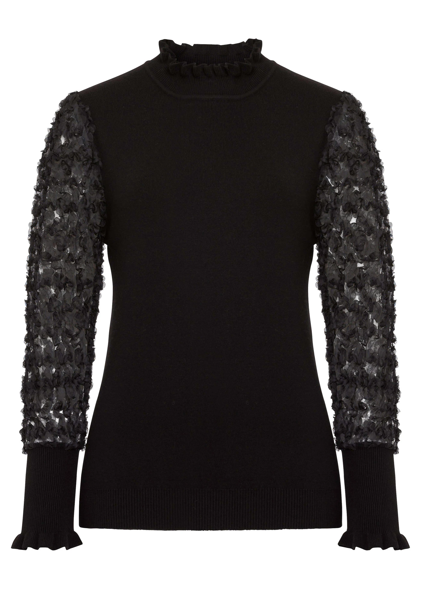 Pulover cu guler rulat, din amestec moale de viscoză • negru • magazin bonprix