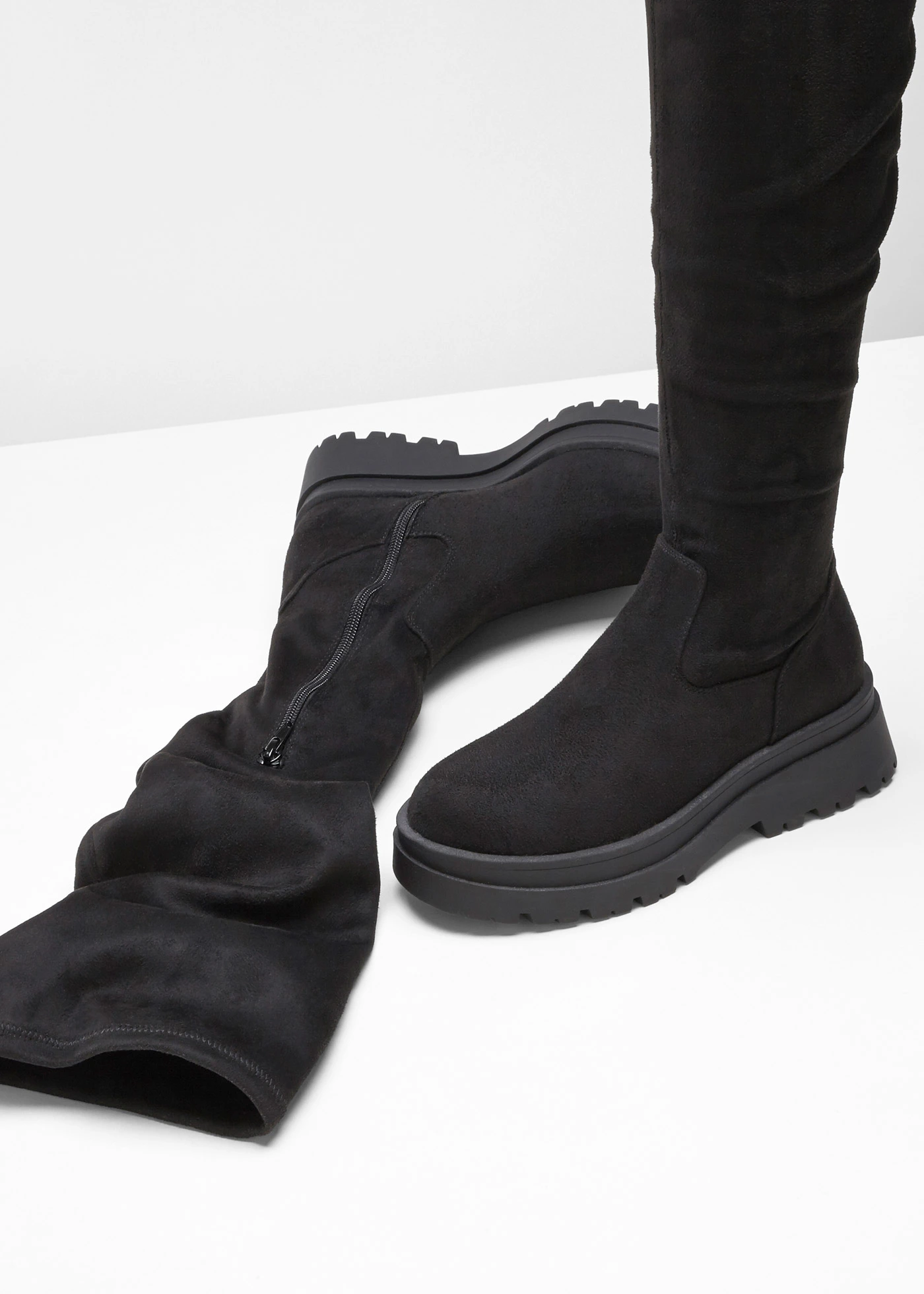 Térd feletti csizma • fekete • bonprix áruház