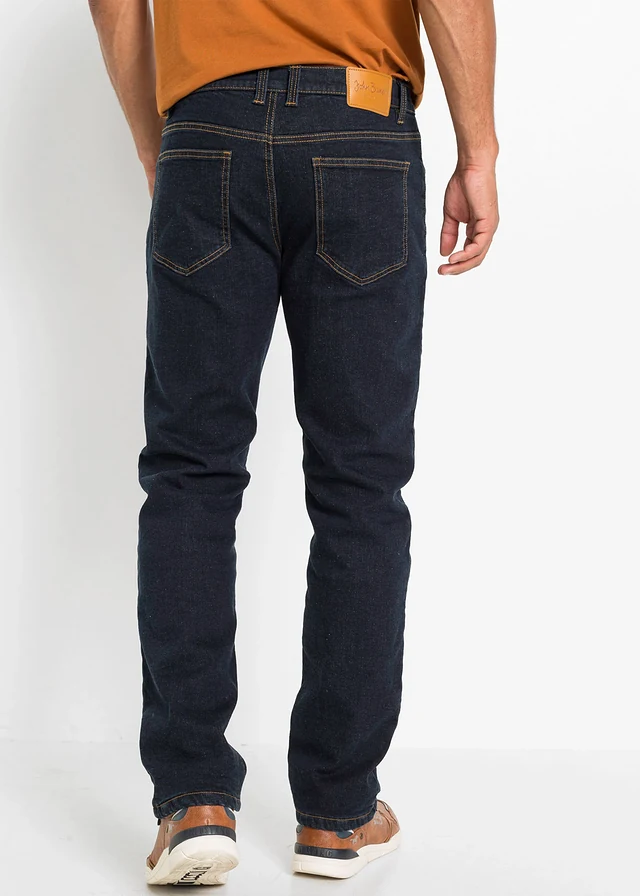 Termo džíny s hřejivou flísovou podšívkou, Classic Fit • tmavě modrý denim • bonprix obchod