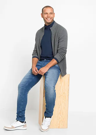 Vest met comfort fit • grijs gemêleerd • bonprix online shop