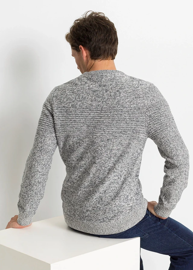 Pull 100% coton • gris chiné • product-page.page-title-suffix