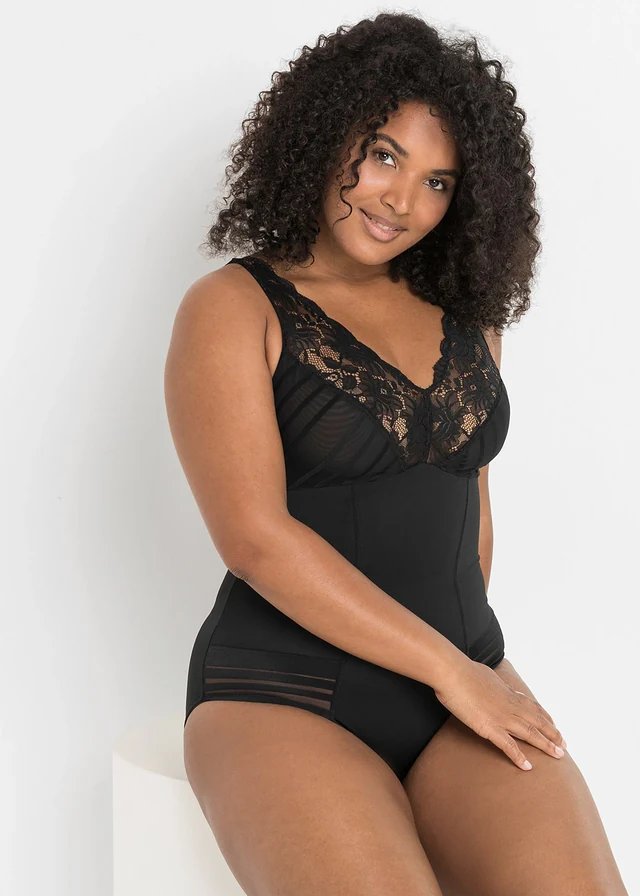 Corrigerende body, medium corrigerend, Kleur: zwart