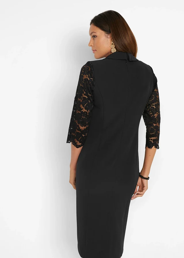Robe blazer avec manches en dentelle • noir • product-page.page-title-suffix
