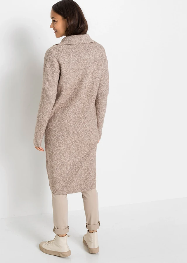 Manteau en maille • taupe chiné • product-page.page-title-suffix