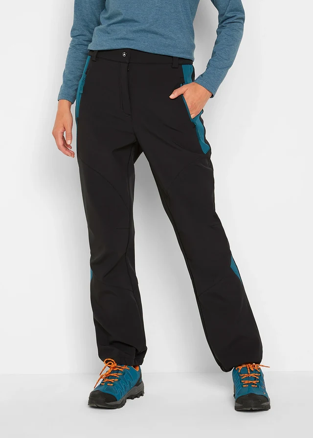 Pantalon softshell imperméable, coupe droite • noir • product-page.page-title-suffix