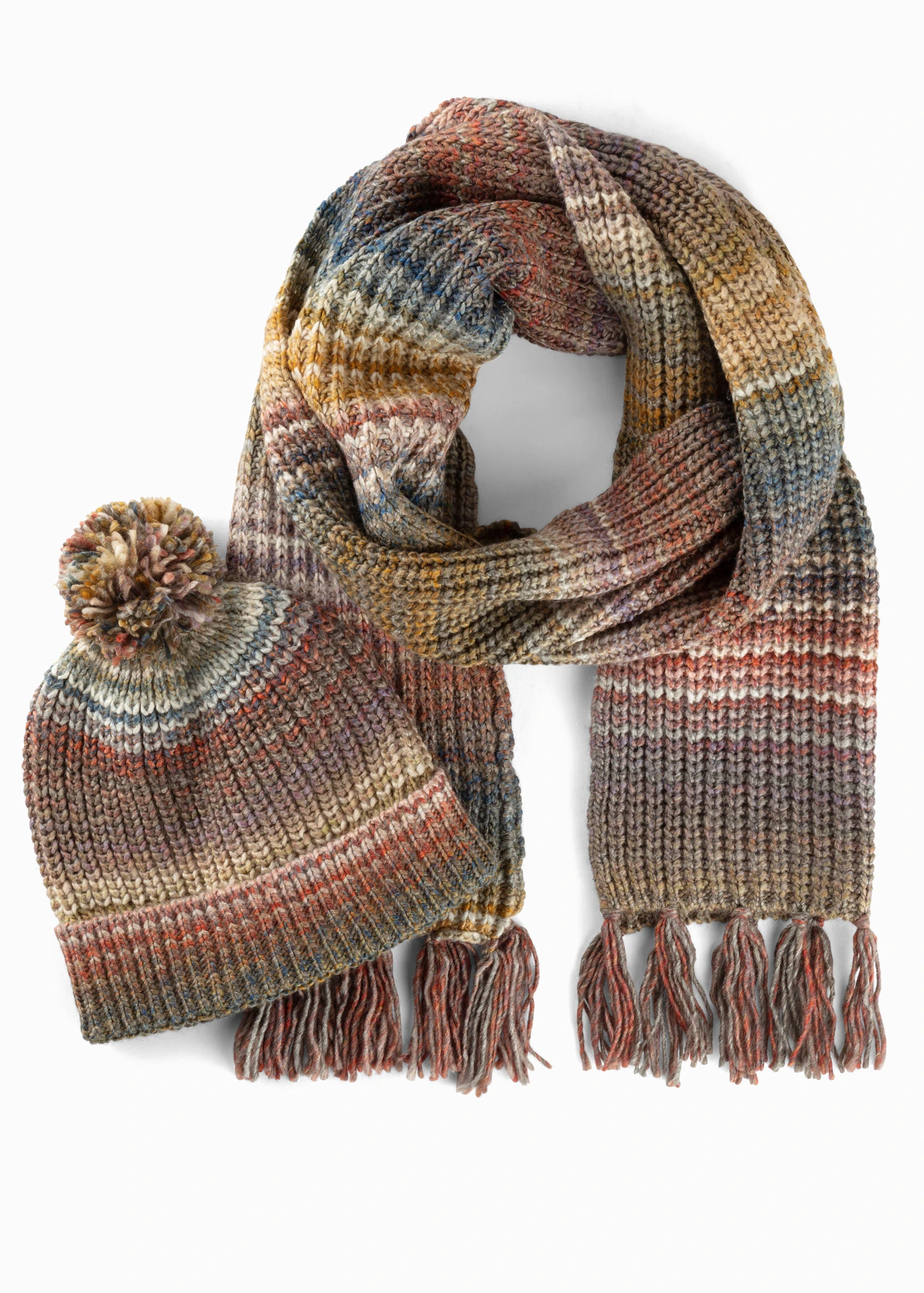 Šála a čepice (2dílná souprava) • pestré barvy • bonprix obchod