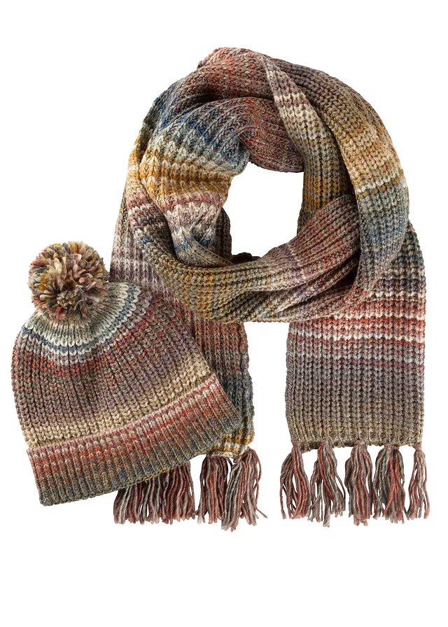 Fular și căciulă (set 2 piese)