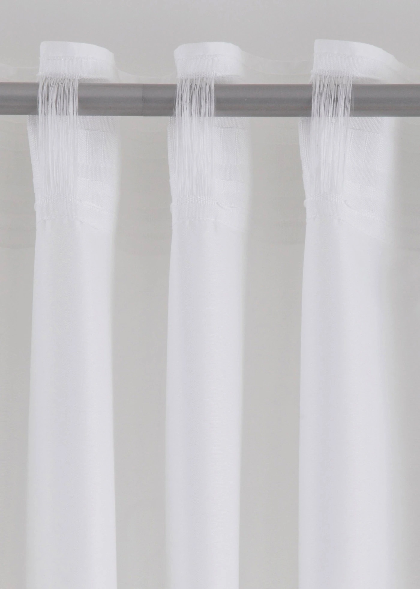 Rideau facile d’entretien en microfibre (1 pce) • blanc-gris • Boutique bonprix