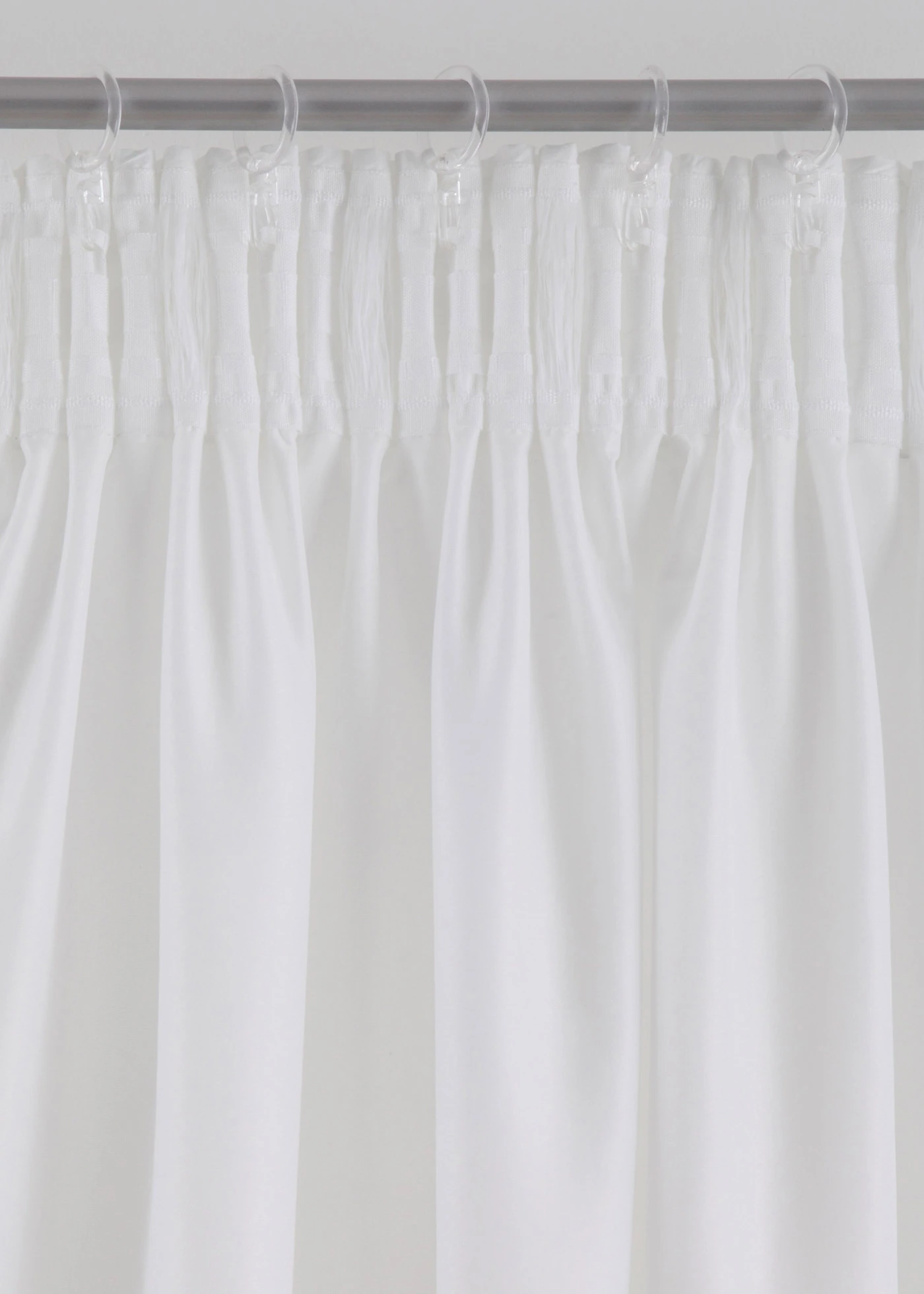 Rideau facile d’entretien en microfibre (1 pce) • blanc-gris • Boutique bonprix