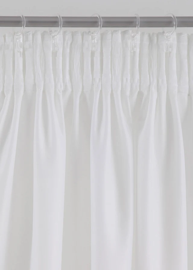 Microvezel gordijn met bloemenprint (1 stuk) • wit-grijs • product-page.page-title-suffix