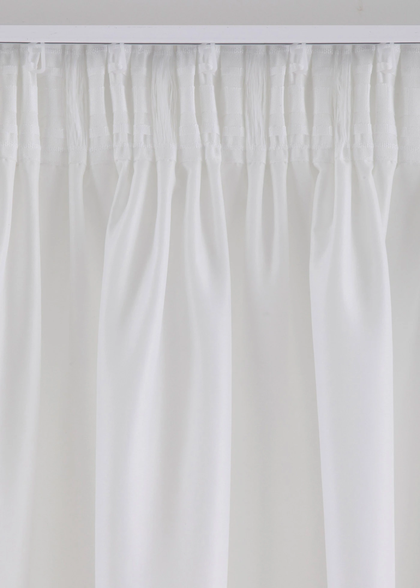 Rideau facile d’entretien en microfibre (1 pce) • blanc-gris • Boutique bonprix