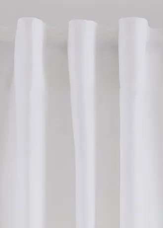 Rideau facile d’entretien en microfibre (1 pce) • blanc-gris • Boutique bonprix