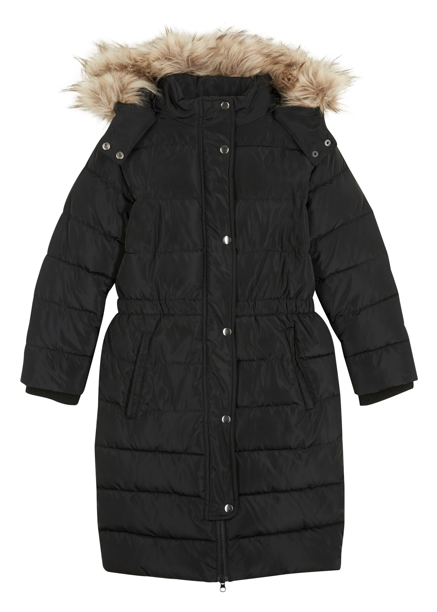 Manteau d’hiver rembourré à capuche amovible • noir • Boutique bonprix