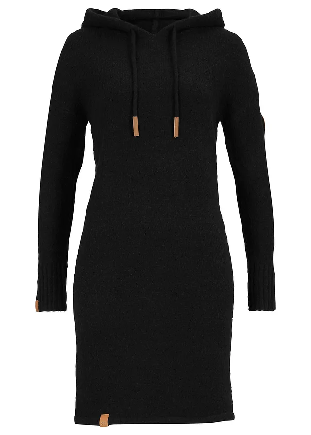 Robe en maille à capuche