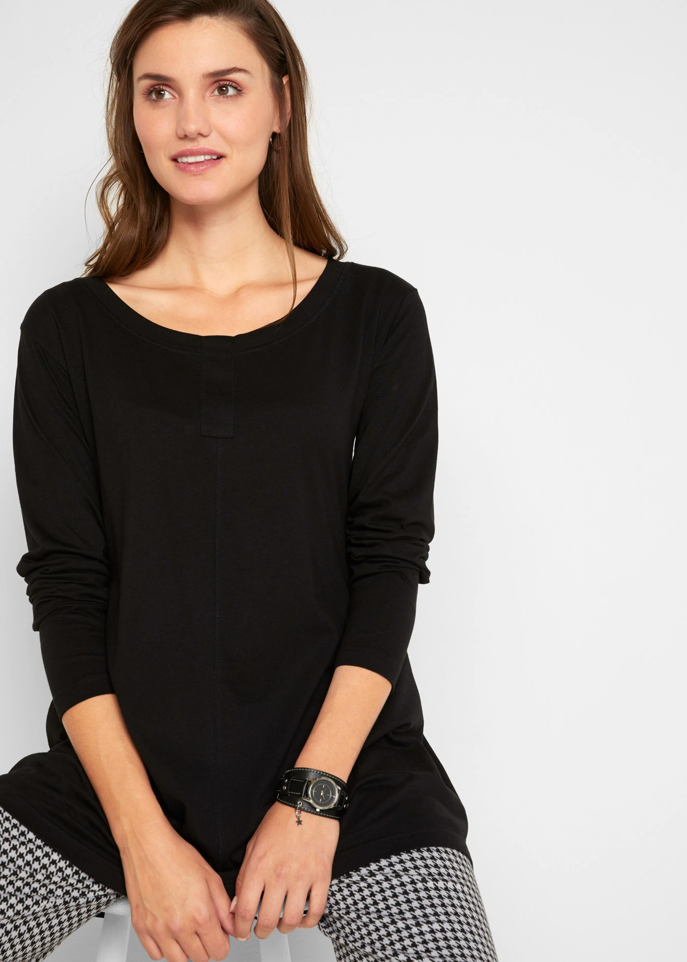 T-shirt manches longues • noir • Boutique bonprix