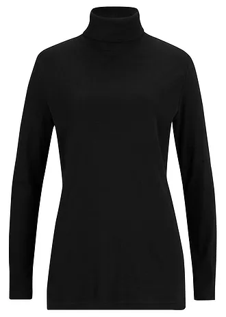 T-shirt col roulé 100% coton