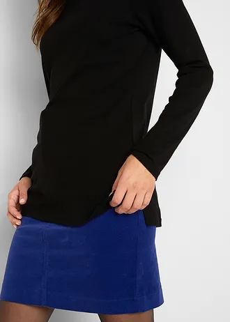 Shirt met col van puur katoen • zwart • bonprix online shop