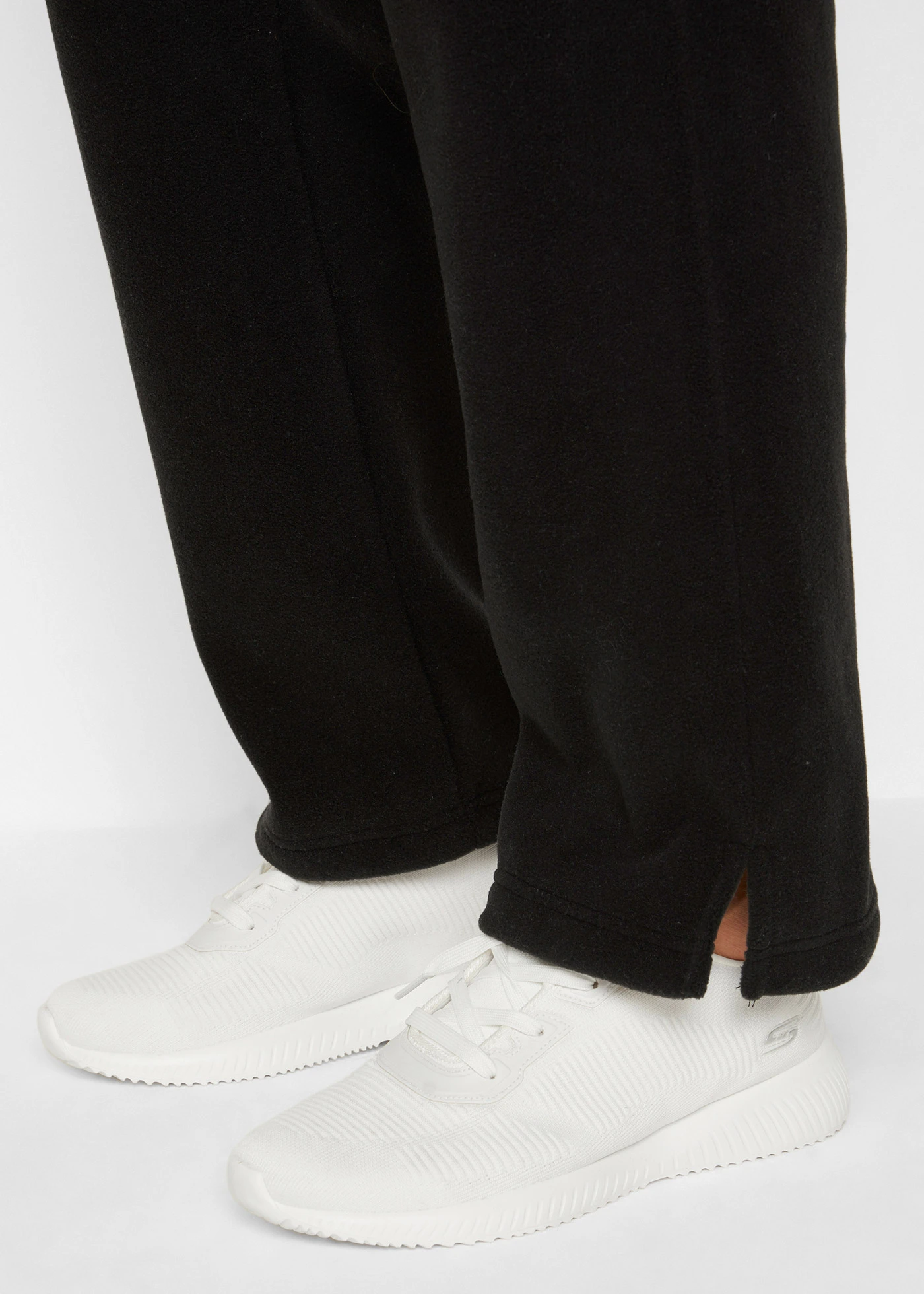 Pantalon large en polaire • noir • Boutique bonprix