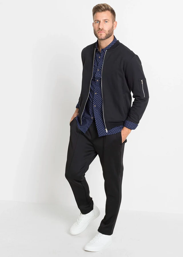 Chemise 100% coton, Slim • bleu foncé pois • product-page.page-title-suffix