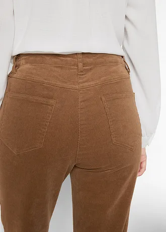 Pantaloni reiați cu stretch • maro-coniac • magazin bonprix