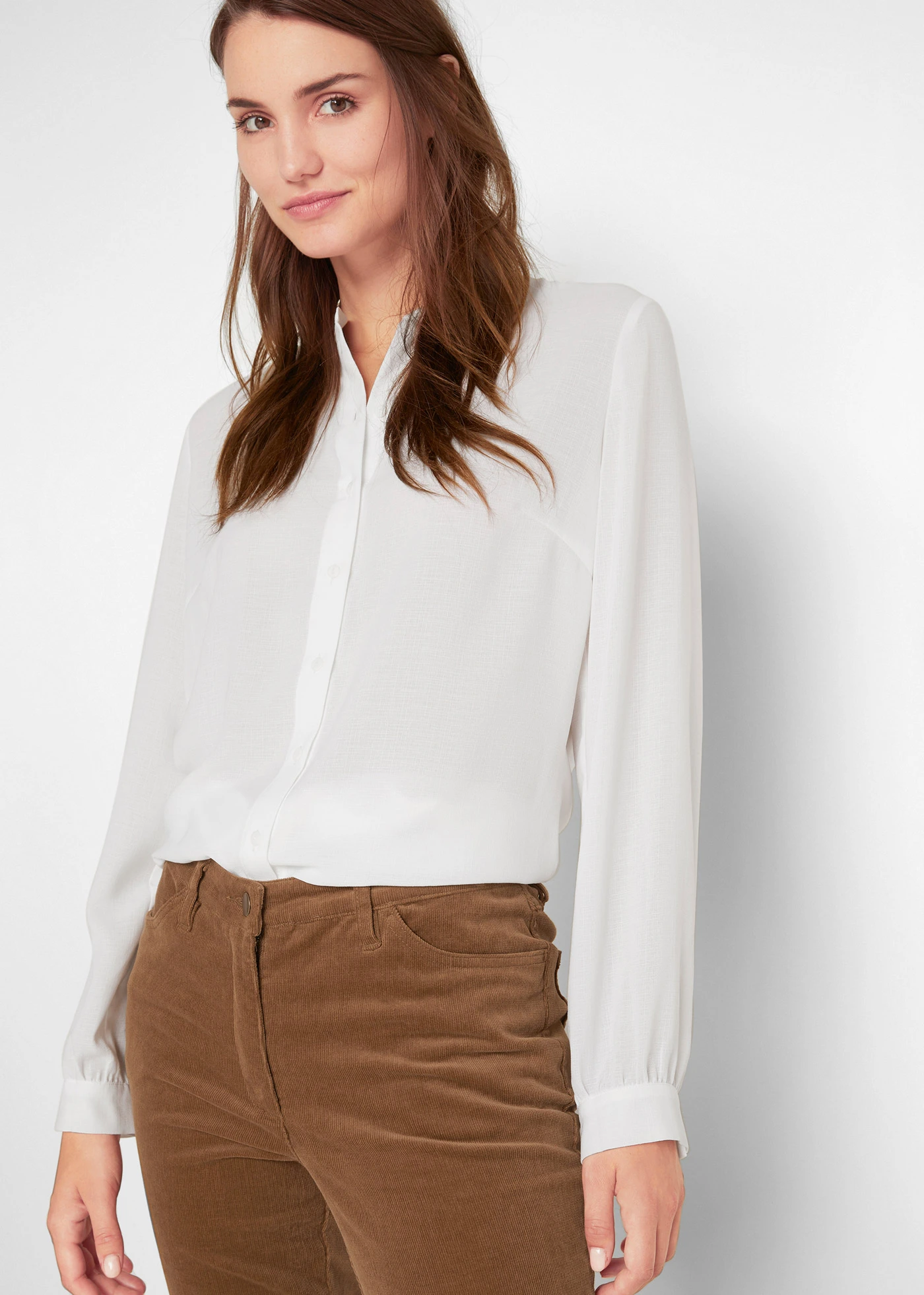 Pantaloni reiați cu stretch • maro-coniac • magazin bonprix